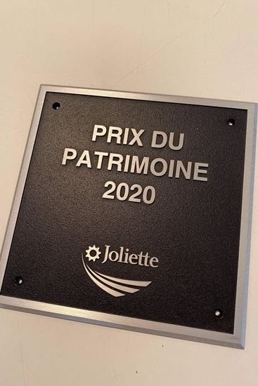 Image sur Plaque coulée