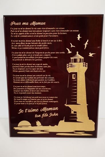 Image sur Plaque honorifique